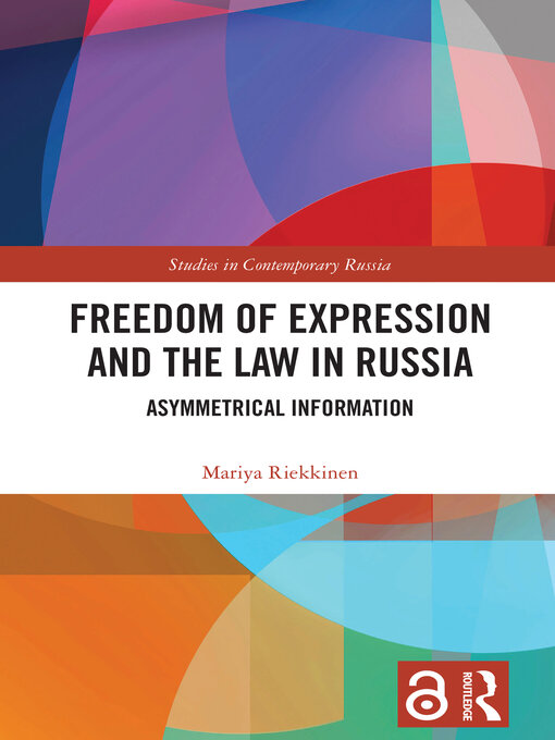 Title details for Freedom of Expression and the Law in Russia by Mariya Riekkinen - Available